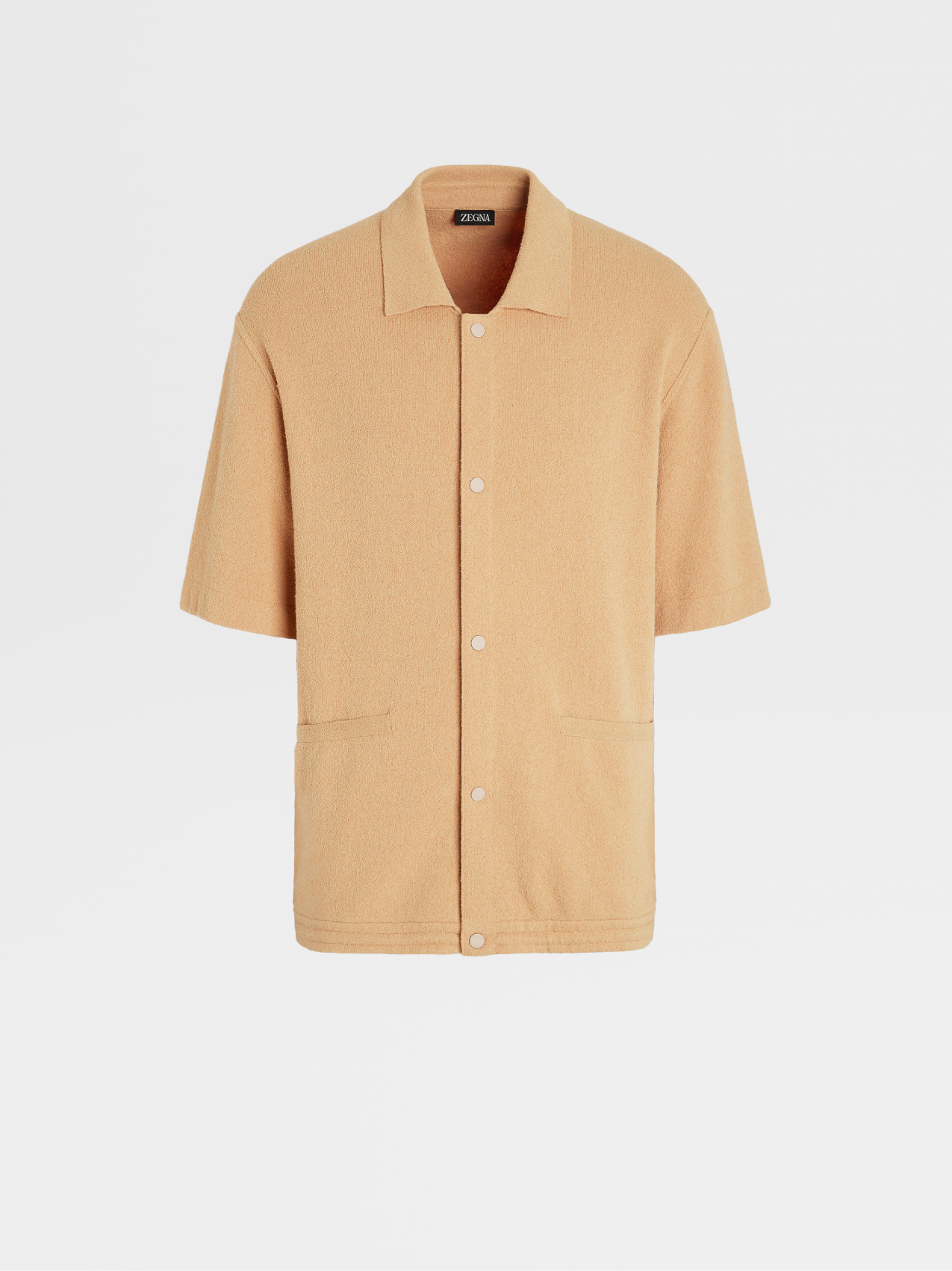Peach Color Cotton Blend Shirt